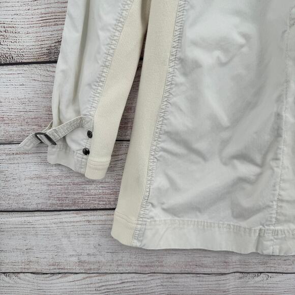 Free People Snap Down Trench Coat Womens 8 Cream White Overcoat - Picture 7 of 13